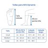 Medidas Órtesis neurológica AFO Dynamic - Doctor's Choice