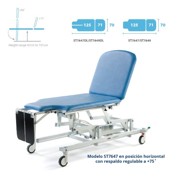 Tilt Table dos secciones de terapia basculante Doctor's Choice