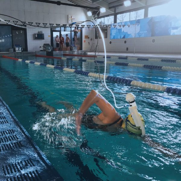 Ergoespirómetro en piscina Meta Swim Doctor's Choice